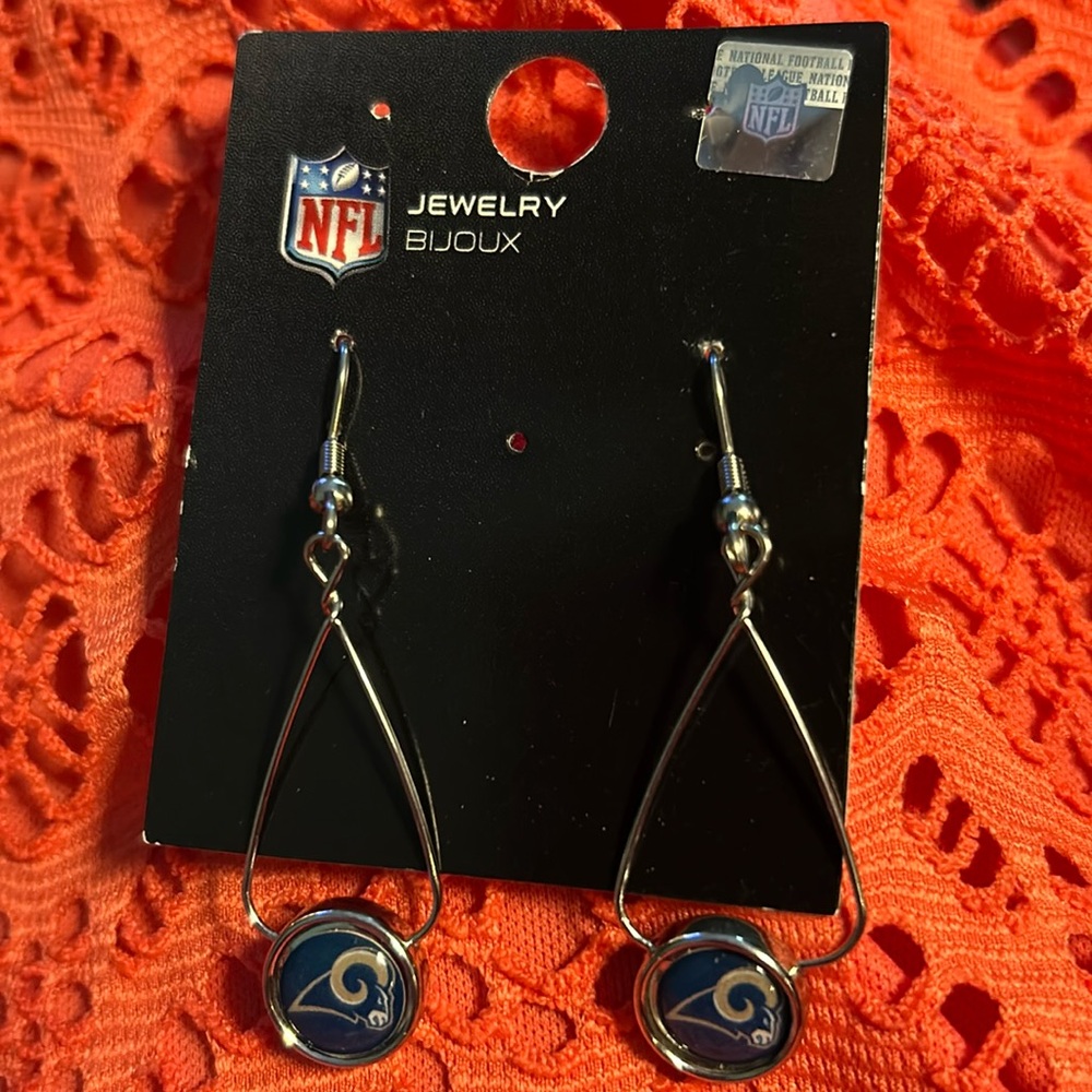 NFL RAMS dangling earrings